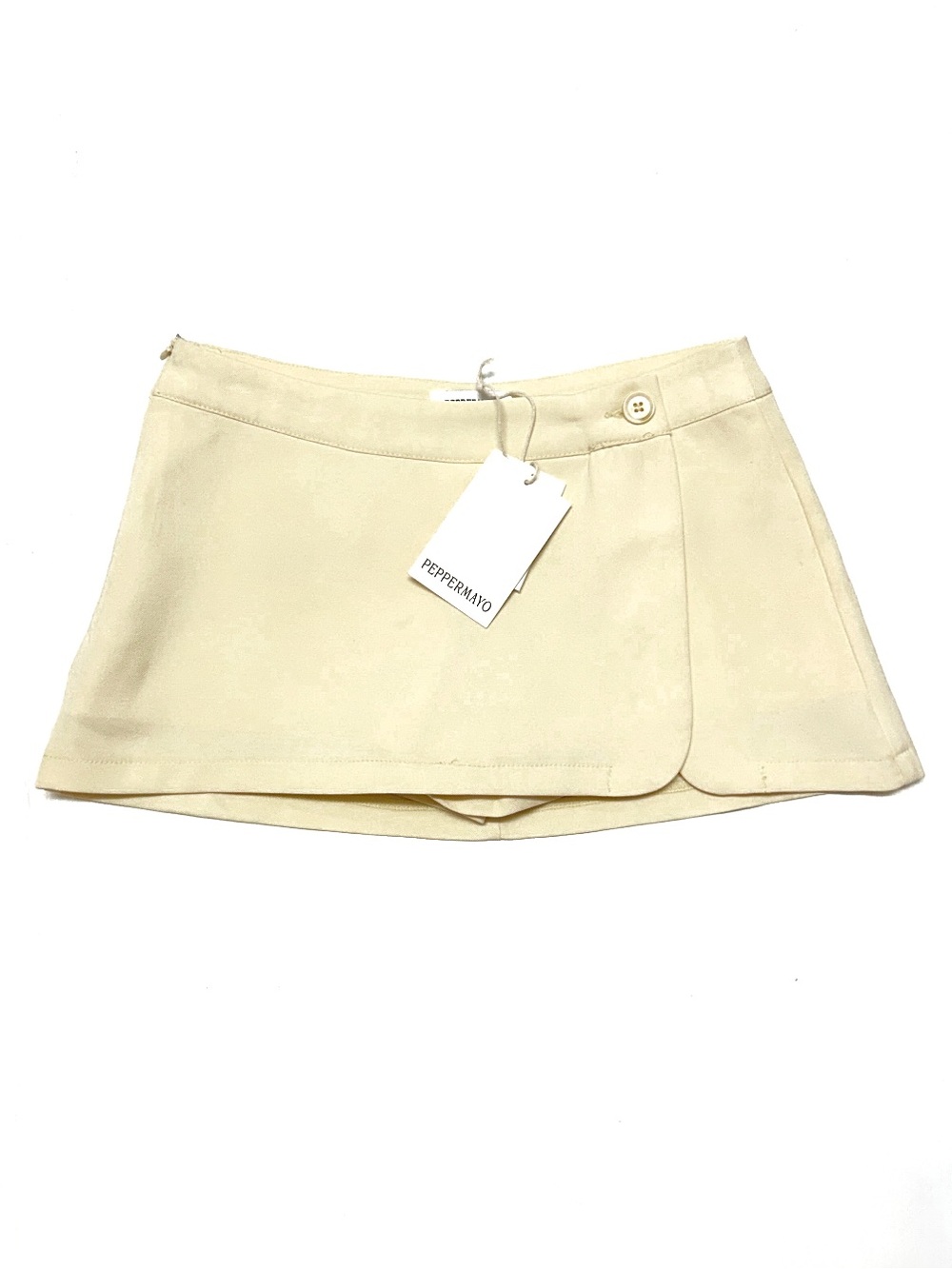 NWT Peppermayo Butter Yellow Gowon Mini Skort Low Rise Preppy Size 0 NEW